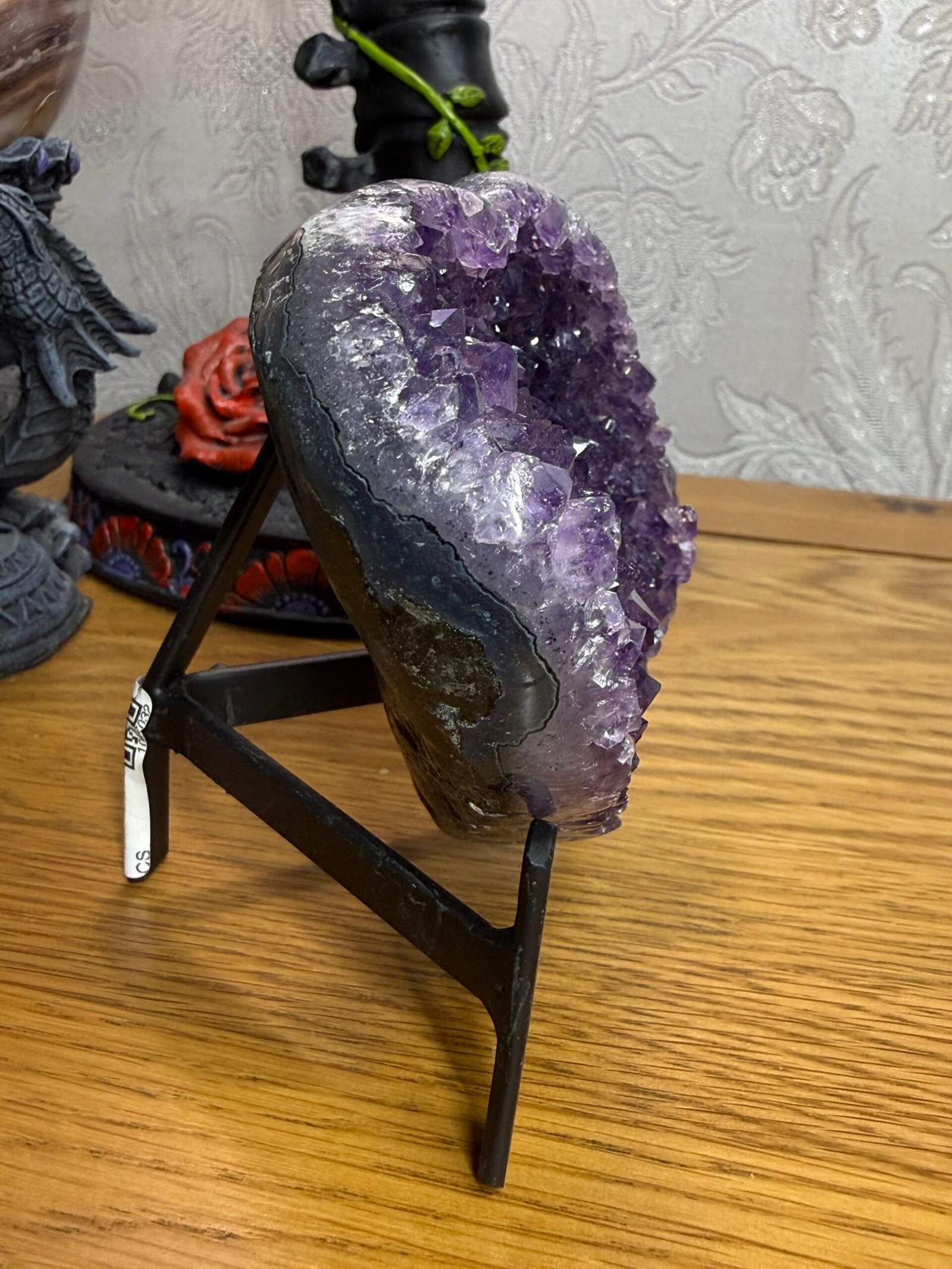 Druse Amethyst Heart- Uruguay - Image 2