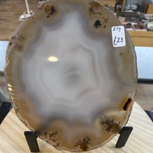 Brazilian Agate Slice with Stand