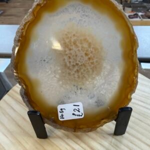 Brazilian Agate Slice with Stand