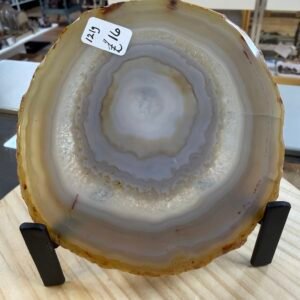 Brazilian Agate Slice with Stand