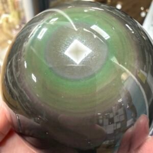 Rainbow Obsidian Sphere