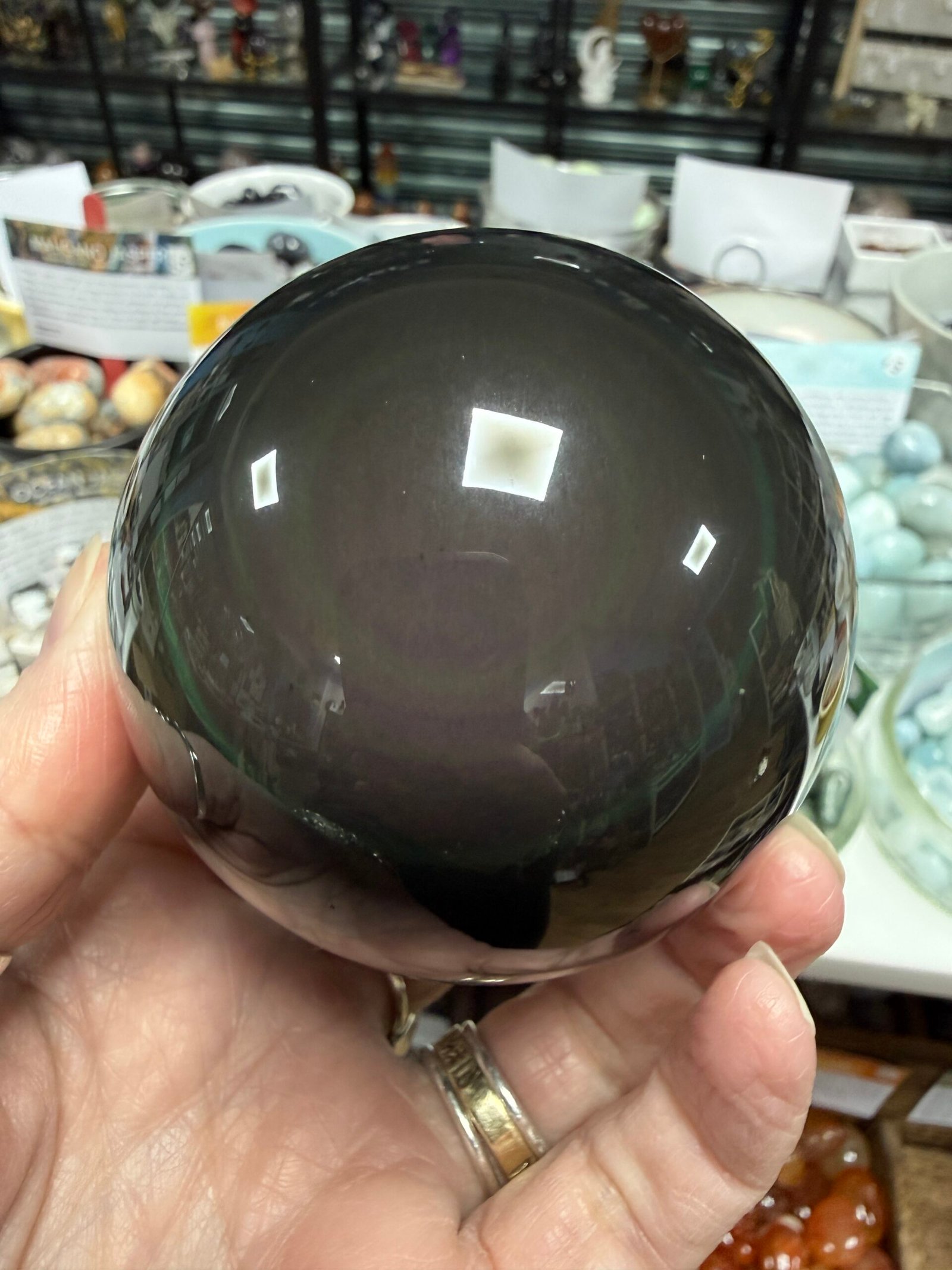 Rainbow Obsidian Sphere - Image 3