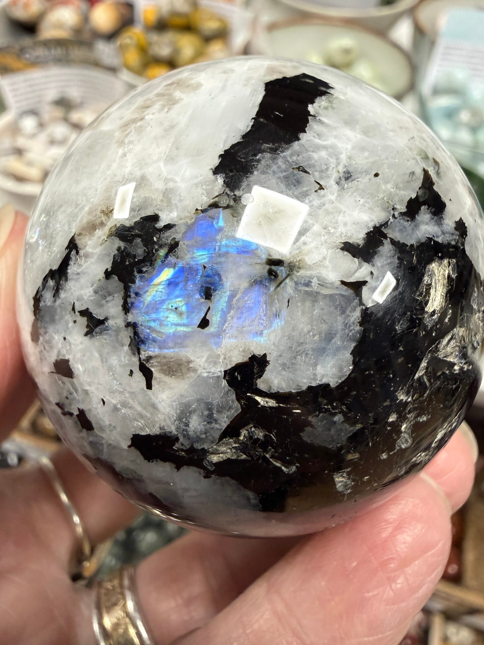 Rainbow Moonstone Sphere