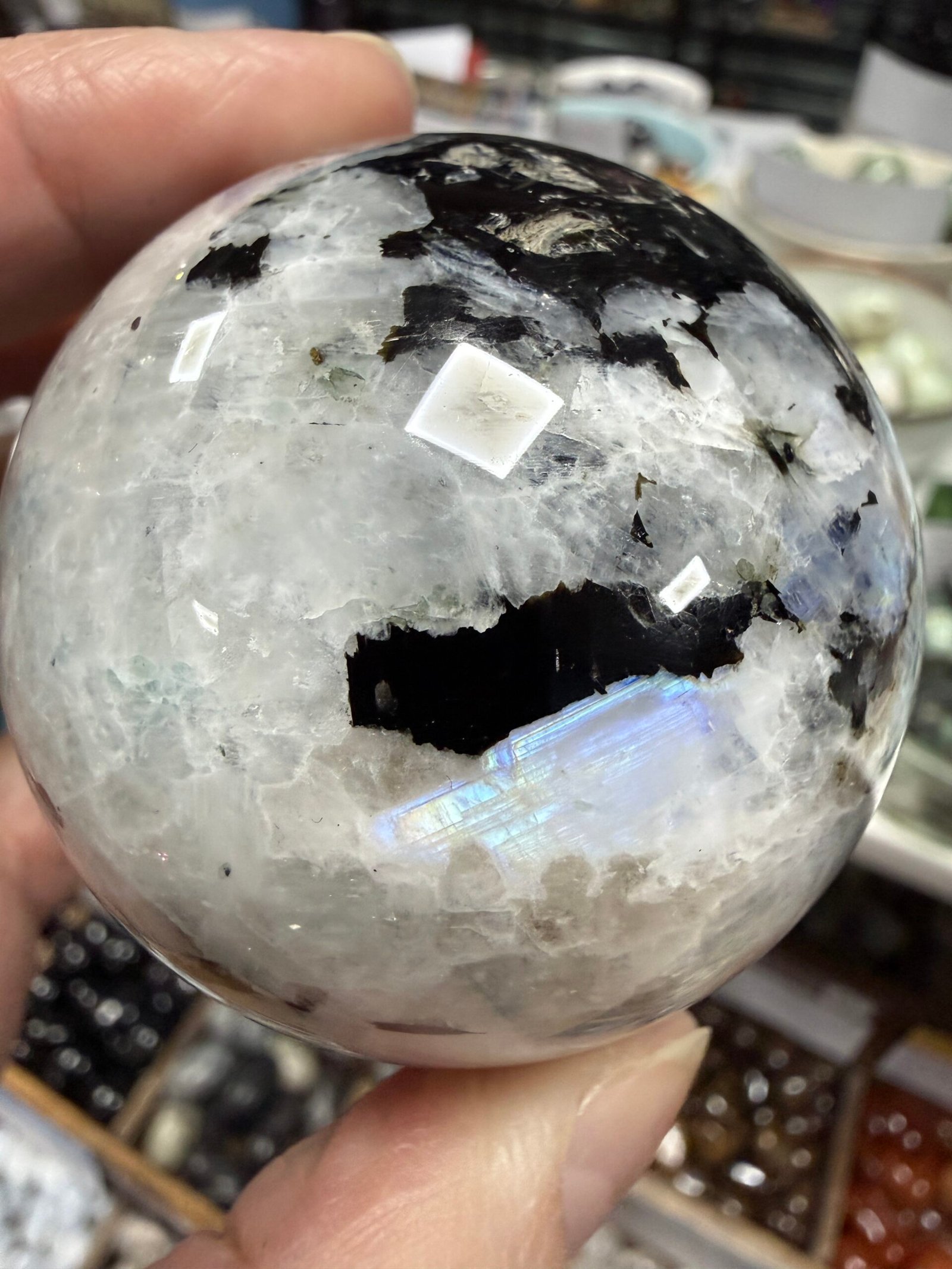 Rainbow Moonstone Sphere - Image 3