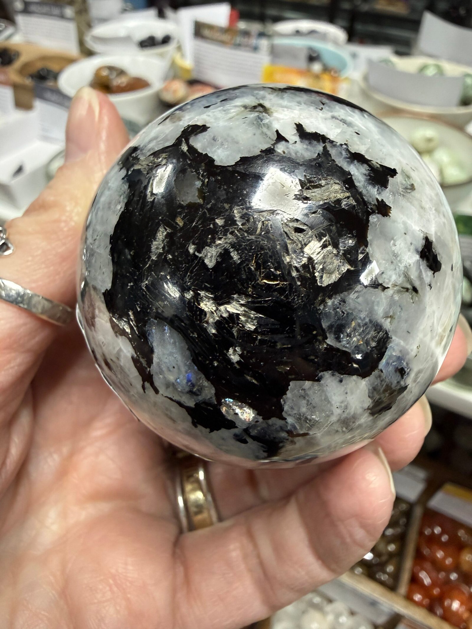 Rainbow Moonstone Sphere - Image 4