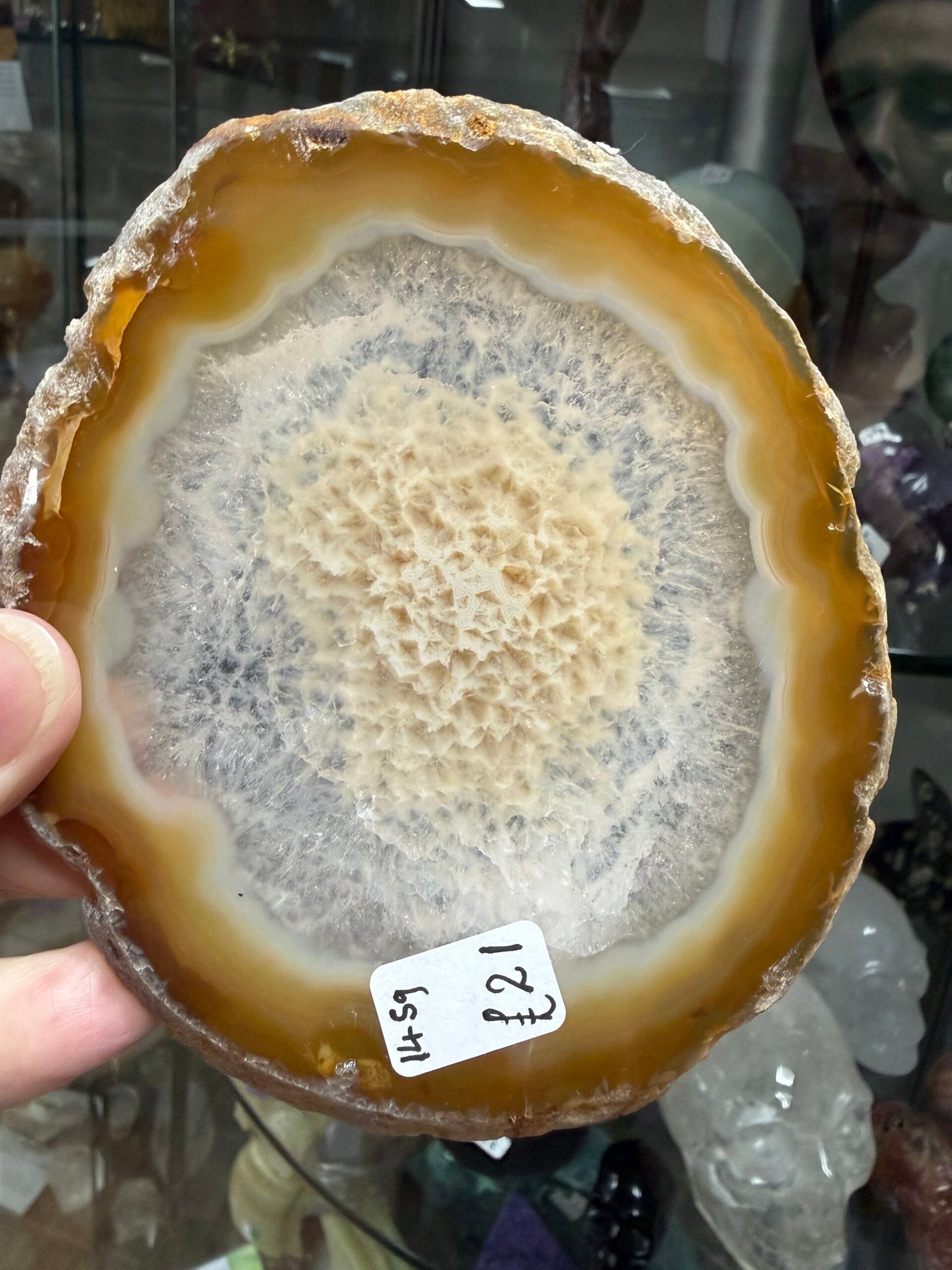 Brazilian Agate Slice with Stand - Image 2