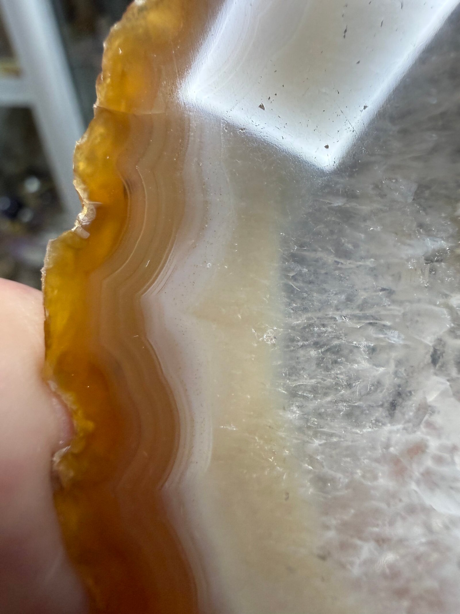 Brazilian Agate Slice with Stand - Image 4