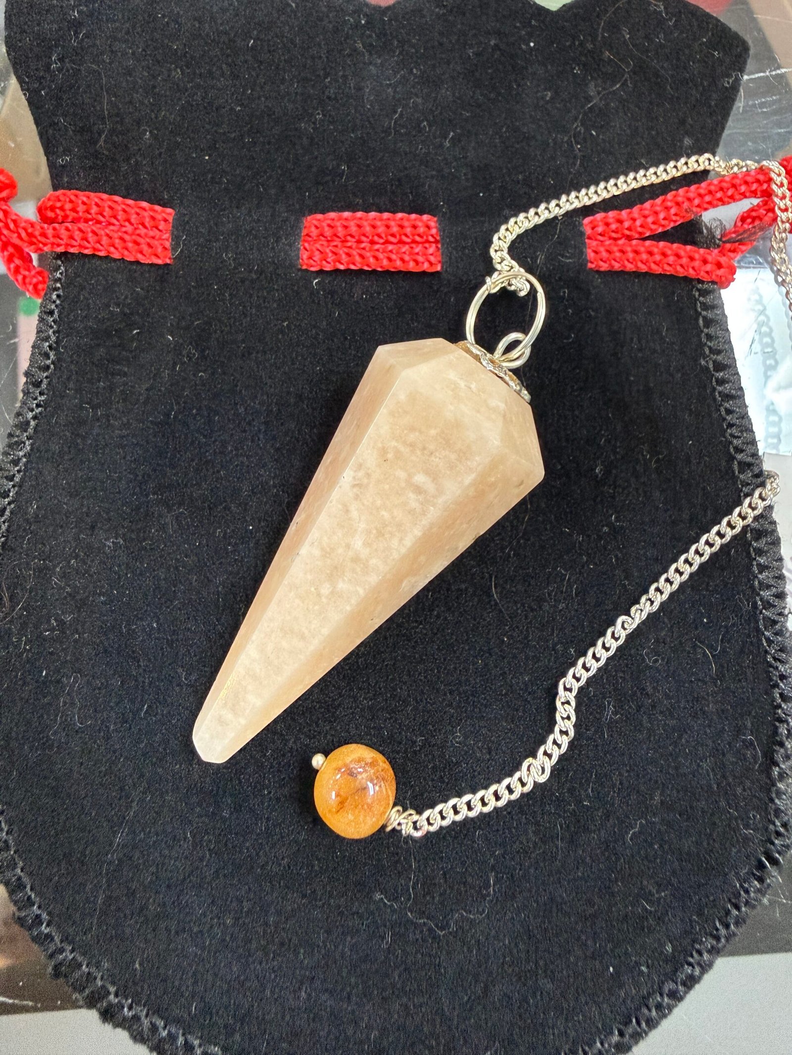 Peach Moonstone Pendulum