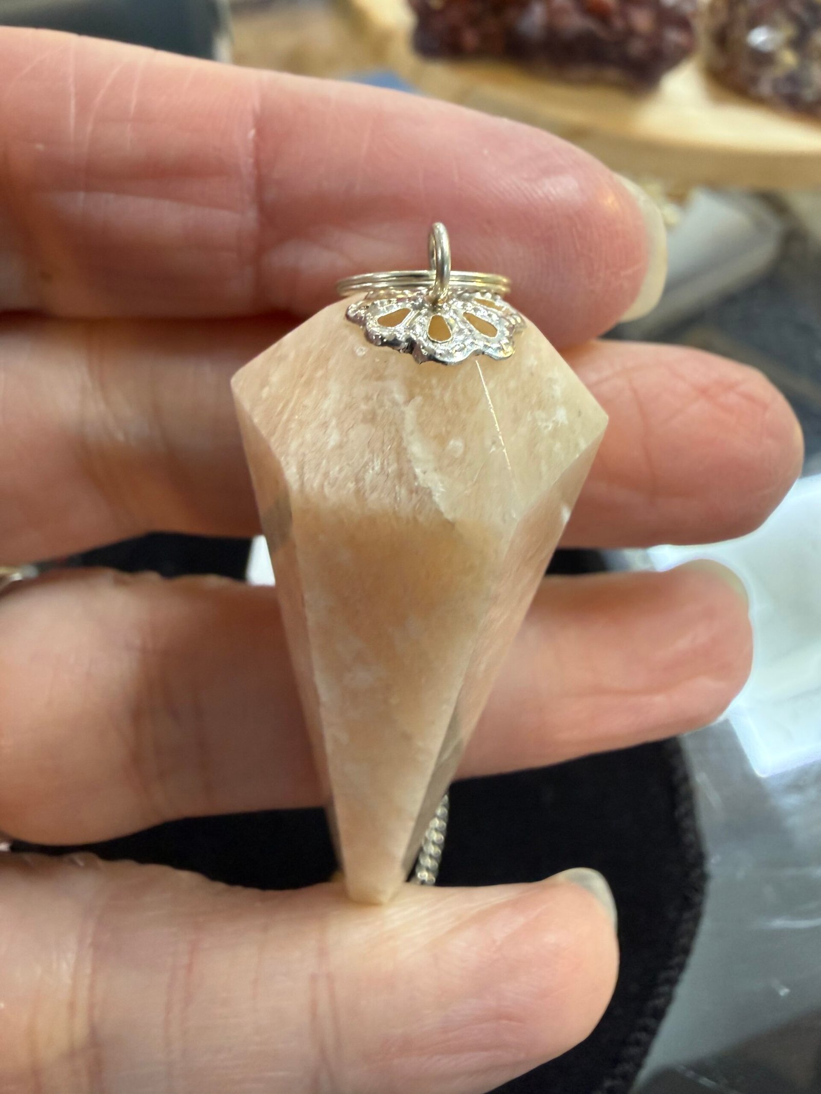 Peach Moonstone Pendulum - Image 2