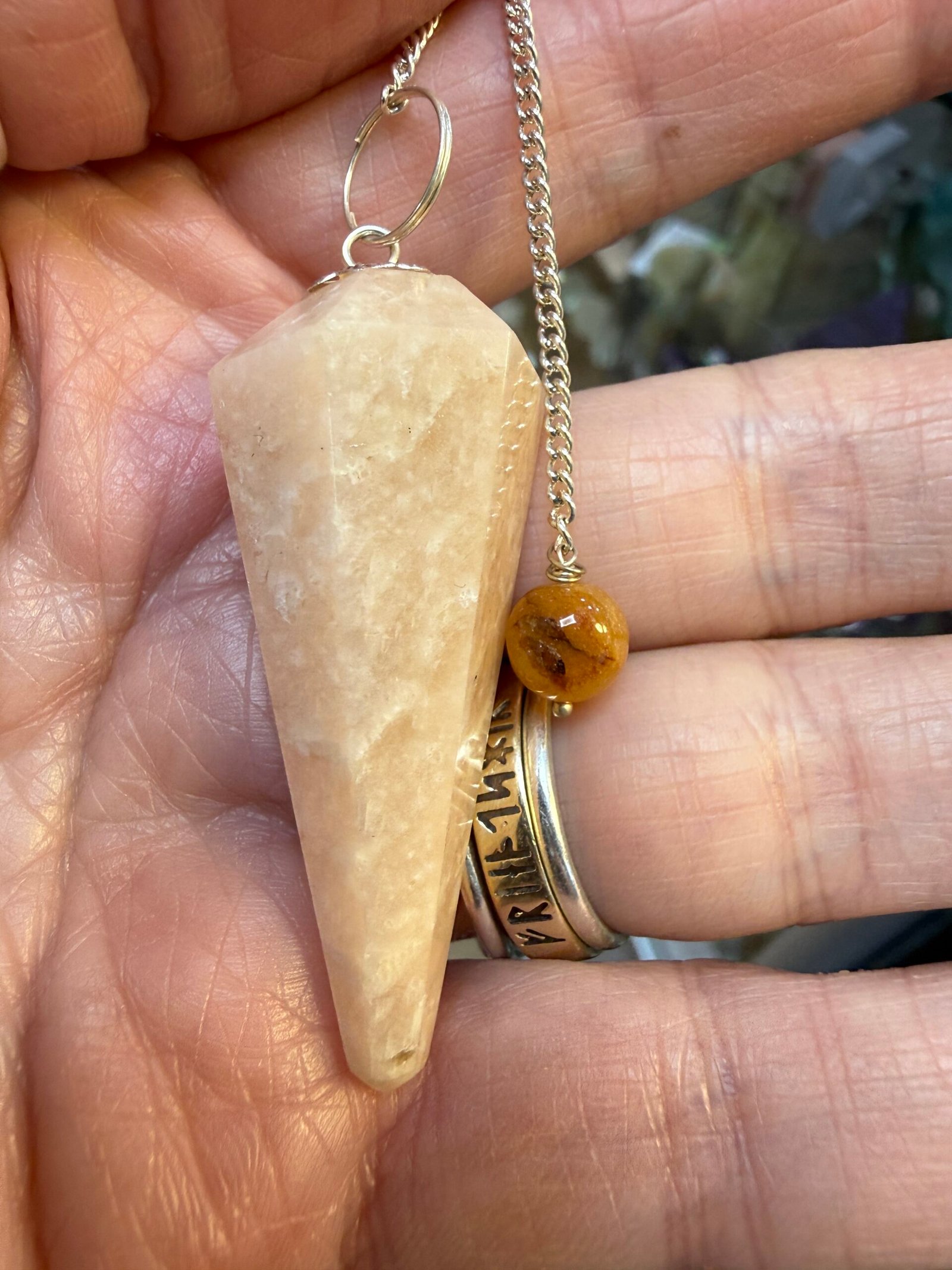 Peach Moonstone Pendulum - Image 3