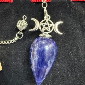 Sodalite Triple Moon Pendulum