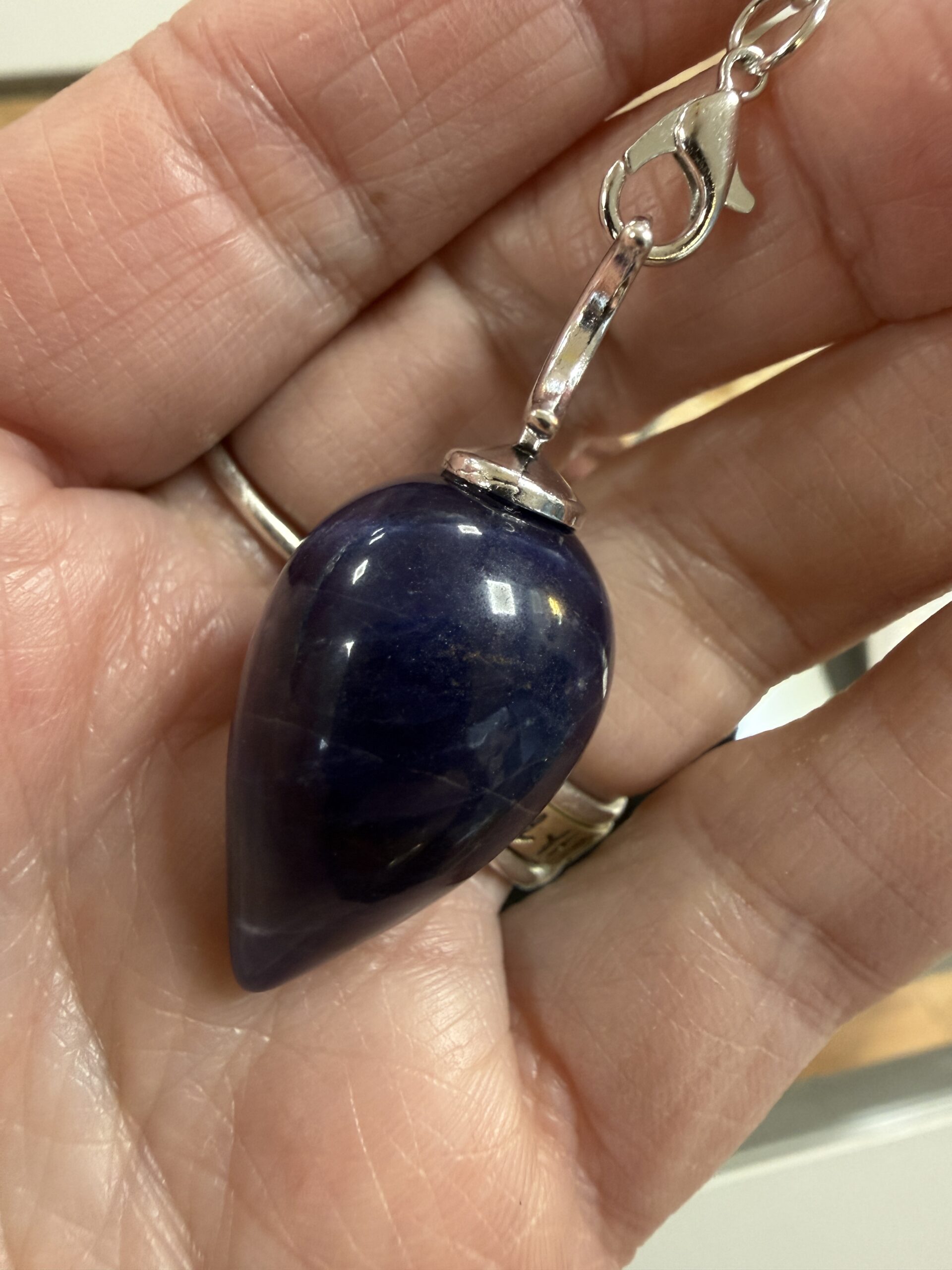 Sodalite Triple Moon Pendulum - Image 3