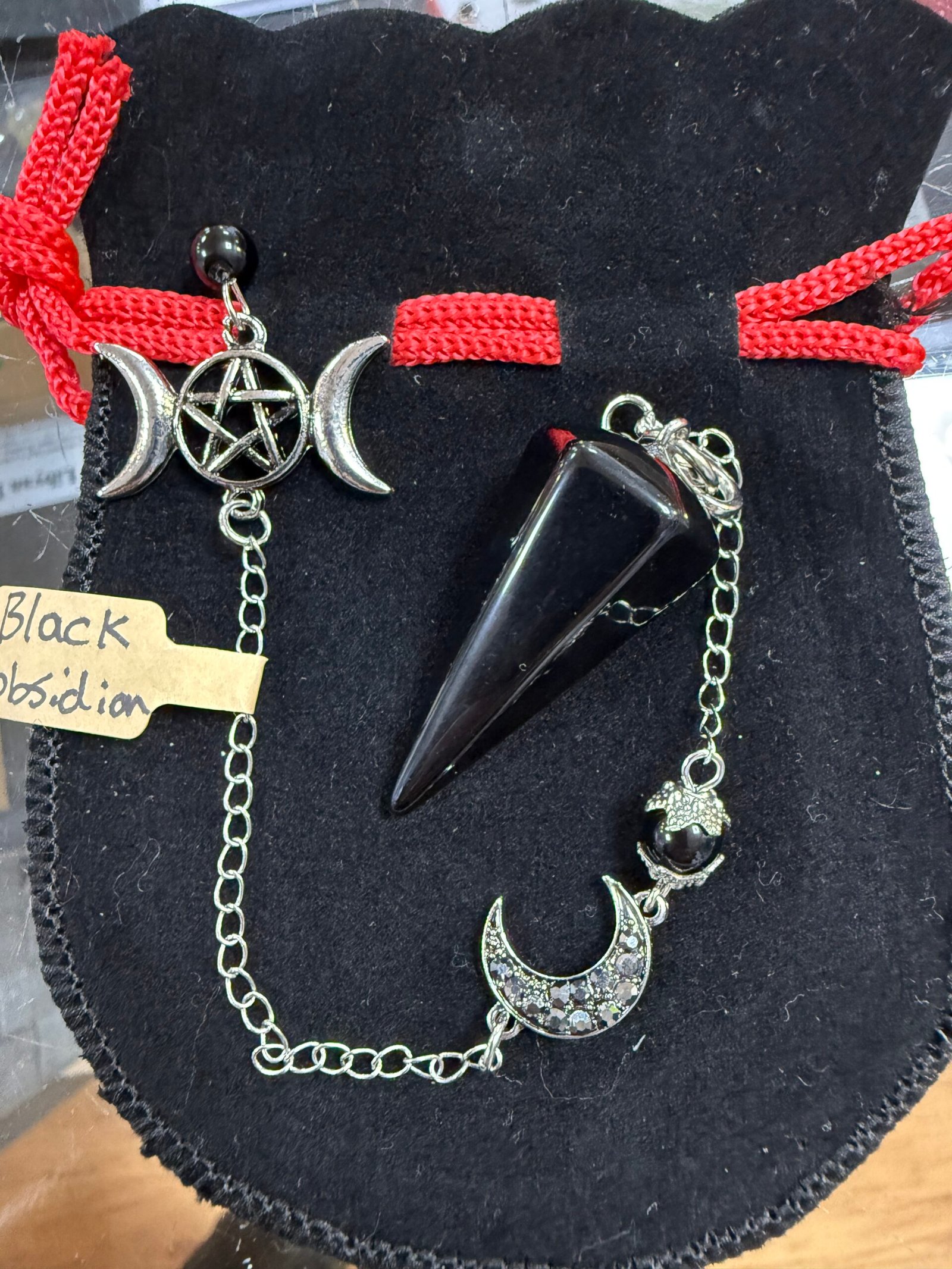 Black Obsidian Pendulum